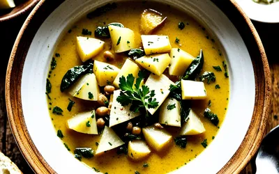 Recette Ajo Mulero : Soupe Espagnole à l'Ail et Pommes de Terre