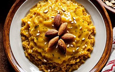 Recette d'Amlou marocain traditionnel : pâte à tartiner aux amandes et huile d'argan