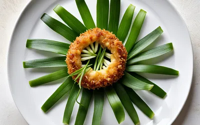 Amuse-gueule croustillant aux fanes d'oignons nouveaux : recette facile et rapide