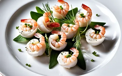 Amusettes de champignons de Paris aux crevettes grises et radis roses - Recette apéritive facile et gourmande