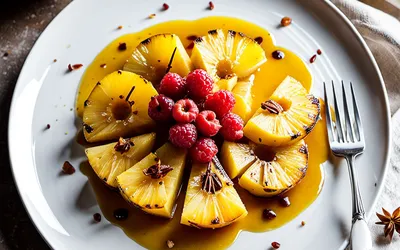 Ananas Rôti au Four Sans Sucre Ajouté - Dessert Naturel et Facile