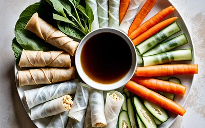 Recette apéritif asiatique : rouleaux de printemps frais et savoureux