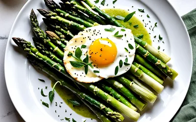 Recette Asperges à la Florentine avec Épinards et Œuf - Facile et Savoureuse