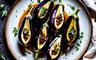 Aubergines confites aux épices : recette facile et gourmande