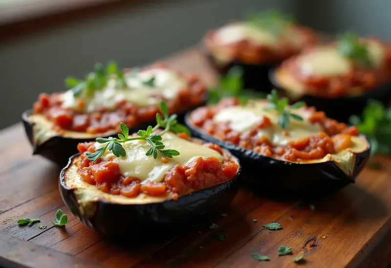 Aubergines Farcies au Gruyère Fondant : Recette Facile et Savoureuse