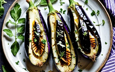 Aubergines grillées faciles et savoureuses - recette rapide et légère