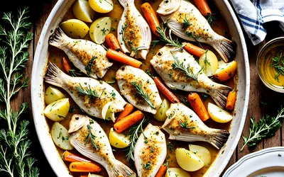 Recette facile et traditionnelle de Baeckeoffe de poisson aux légumes