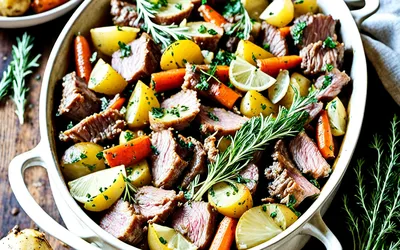 Recette traditionnelle du Baeckeoffe d'Alsace par Eva - plat mijoté savoureux