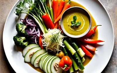 Recette traditionnelle de Bagna Cauda piémontaise avec légumes frais