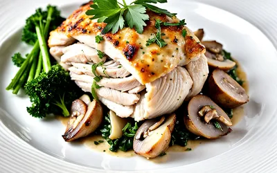 Recette facile de ballottine de poulet farcie aux champignons et fines herbes