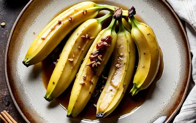 Recette facile et rapide de bananes rôties au four gourmandes