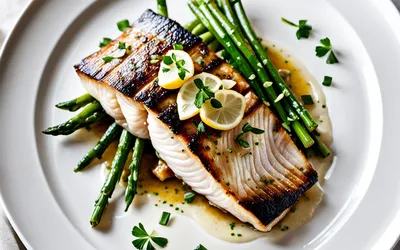 Bar grillé à la sauce de luxe onctueuse - recette facile et gourmande