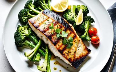 Bar grillé aux brocolis : recette saine et facile