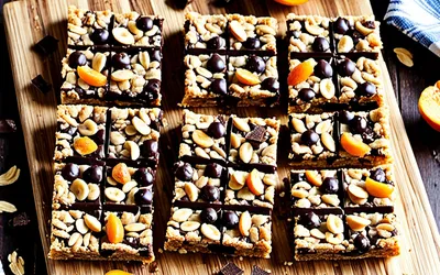 Barres de céréales maison au chocolat et abricots secs - recette facile et gourmande