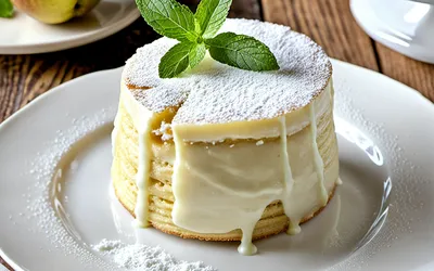 Recette facile de bavarois aux poires avec biscuit à la cuillère