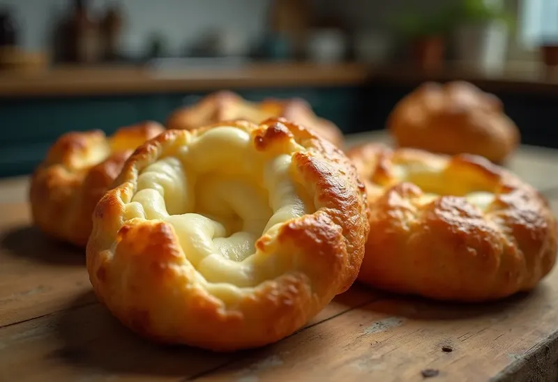Beignets de gougères au fromage croustillants et fondants