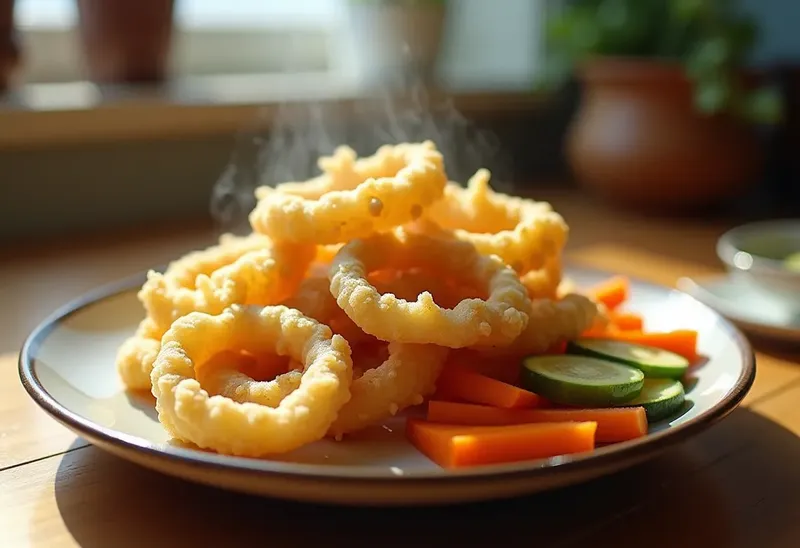Beignets Tempura de Calamar et Légumes Croquants à la Japonaise