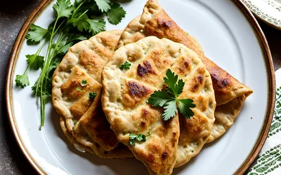 Recette facile de Besan Paratha indien aux pois chiches