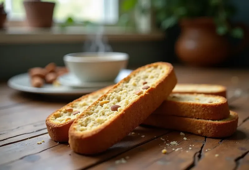 Biscotti aux amandes croustillants et savoureux