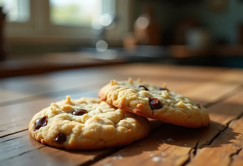 Biscuit moelleux à la noix de coco et pépites de chocolat