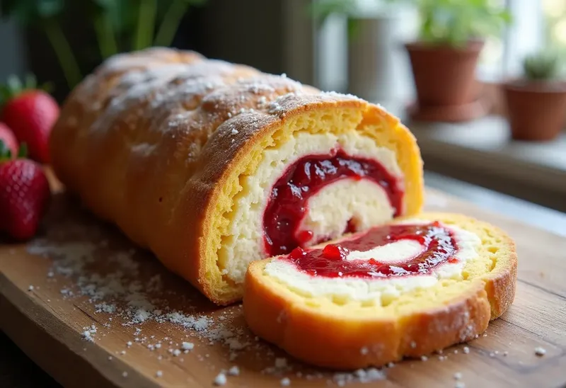 Biscuit roulé moelleux à la confiture maison rapide