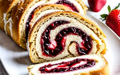 Recette facile de biscuit roulé moelleux à la vanille et confiture