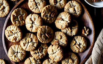 Image de la recette Biscuits croustillants aux noix faits maison