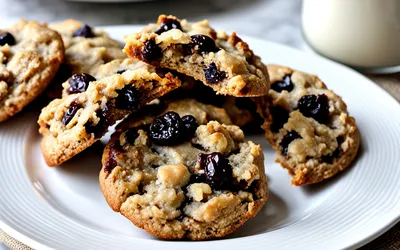 Biscuits moelleux à l'avoine et raisins secs : recette facile et saine pour le goûter