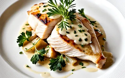 Recette facile de blanc de poulet au cognac avec sauce crémeuse