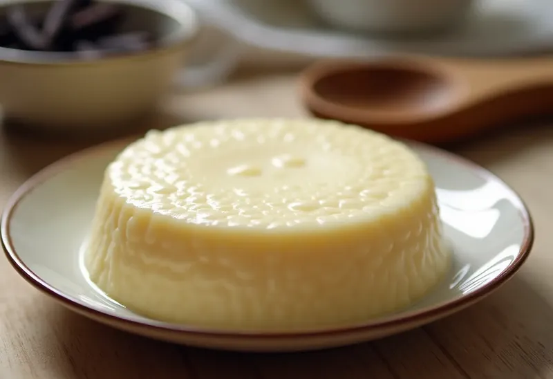 Blanc-manger crémeux à la vanille