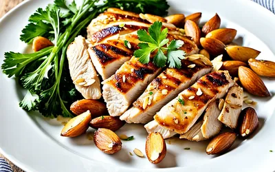 Blancs de volaille sautés aux amandes : recette rapide et savoureuse