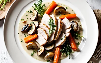 Blanquette de dinde facile et savoureuse : recette traditionnelle pour une personne