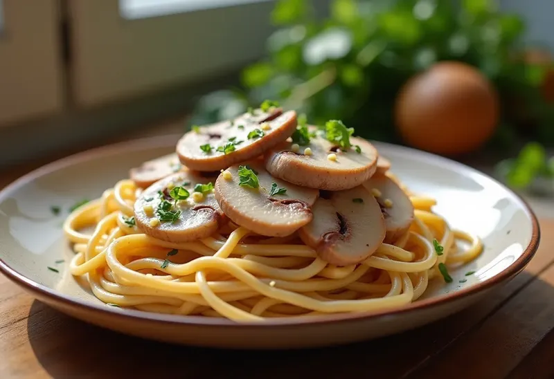 Blé aux champignons et jambon : plat complet savoureux et facile