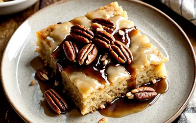 Recette facile de blondie moelleux au sirop d'érable