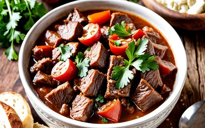 Recette traditionnelle de bœuf à la hongroise facile et savoureuse