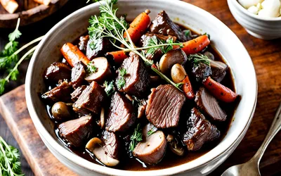 Recette Authentique de Boeuf Bourguignon - Plat Traditionnel Français