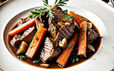 Recette traditionnelle du Boeuf Franc-Comtois mijoté - Saveurs authentiques