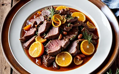 Recette facile et savoureuse de bœuf mijoté à la clémentine