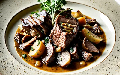 Recette facile de bœuf mijoté à la moutarde crémeuse