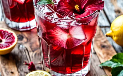 Boisson rafraîchissante à l'hibiscus - Recette facile et naturelle