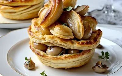 Recette facile de bouchées à la reine au poulet et champignons