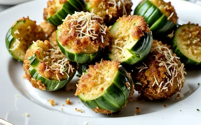 Bouchées croustillantes de courgette au parmesan : snack léger et gourmand facile