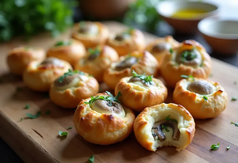 Bouchées gourmandes aux champignons et mascarpone : recette facile et rapide