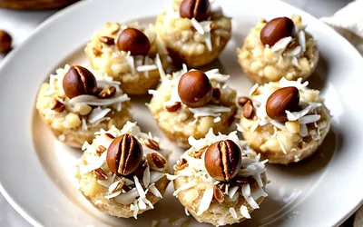 Recette facile de bouchées Raphaello maison aux noisettes et noix de coco