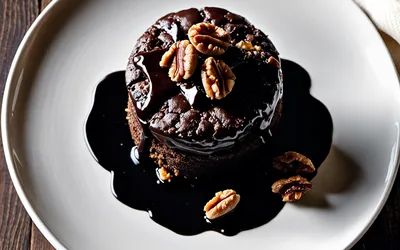 Recette facile de bouchon moelleux au chocolat et noix - dessert gourmand