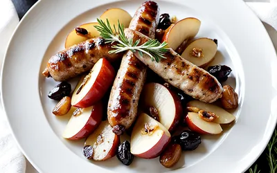 Boudin blanc aux pommes et raisins : recette gourmande et facile à réaliser