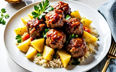 Boulettes de bœuf à l'ananas façon créole : recette savoureuse et exotique