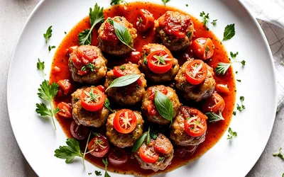 Boulettes de viande légères à la sauce tomate maison - recette saine et gourmande