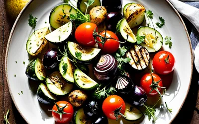 Recette facile de Briam grec traditionnel aux légumes rôtis