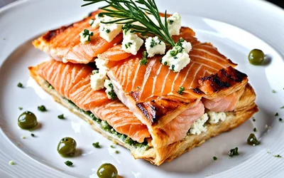 Recette facile de brick croustillant au saumon et fêta